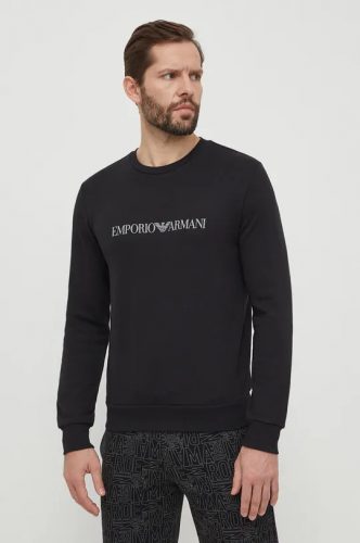 EMPORIO ARMANI VÉKONY PAMUT PULÓVER 111785 4R571 BLACK