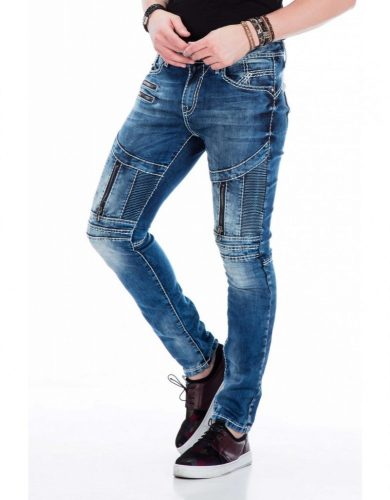 CIPO & BAXX PRÉMIUM MINŐSÉGŰ SLIM FIT FARMER CD437BLUE