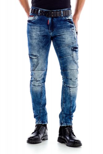 CIPO & BAXX DIVATOS FÉRFI SLIM FIT FARMER CD478 BLUE