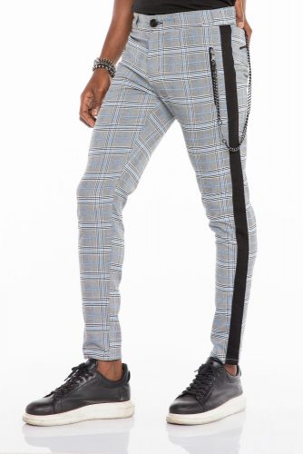 CIPO & BAXX DIVATOS FÉRFI SLIM FIT FARMER CD518 GREY