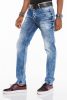 CIPO & BAXX DIVATOS FÉRFI SLIM FIT FARMER CD520 BLUE