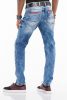 CIPO & BAXX DIVATOS FÉRFI SLIM FIT FARMER CD520 BLUE