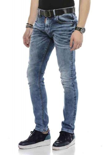 CIPO & BAXX FÉRFI SLIM FIT FARMERNADRÁG CD621 BLUE