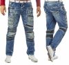 CIPO & BAXX FÉRFI REGULAR FIT FARMERNADRÁG CD637 BLUE