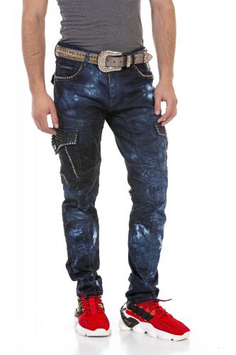 CIPO & BAXX SLIM FIT FARMERNADRÁG CD677 BLUE 