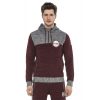 CIPO & BAXX DIVATOS  FÉRFI MELEGÍTŐ FELSŐ CL372BURGUNDY-GREY