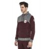 CIPO & BAXX DIVATOS  FÉRFI MELEGÍTŐ FELSŐ CL372BURGUNDY-GREY