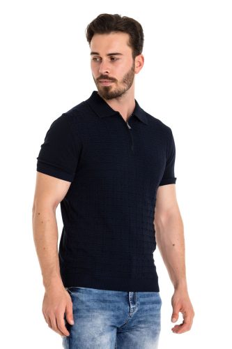 CIPO & BAXX DIVATOS FÉRFI PÓLÓ CT752 NAVY BLUE